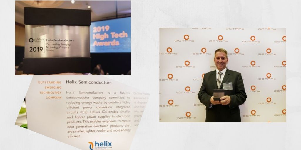 HelixSemi's tweet photo. We recently attended OCTANe's High Tech Awards gala in Newport Beach. It was an honor to be a finalist in the category of Outstanding Emerging Technology Company. #OCTANe #HTA https://t.co/Xy4AifNVkv