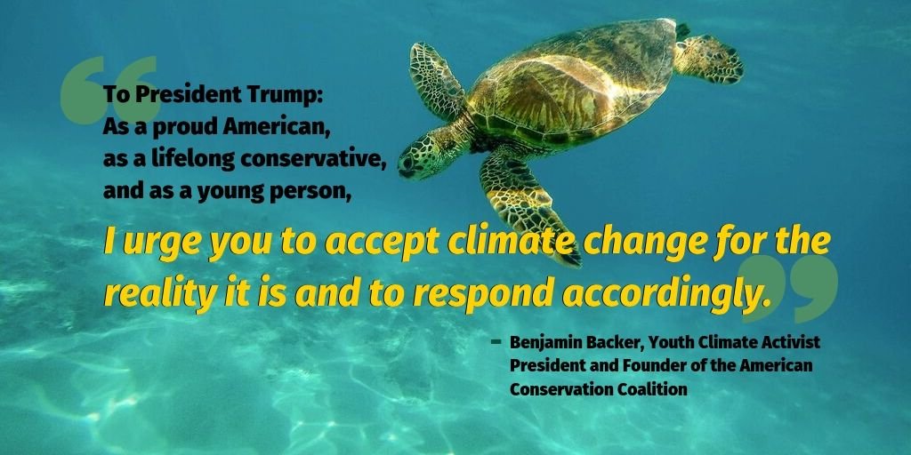 wildlifeaction's tweet image. "I urge you to accept climate change for the reality it is and to respond accordingly." - Benjamin Backer, youth #climate activist, speaking at today's hearing on Voices Leading the Next Generation on the Global Climate Crisis. #ClimateActionNow #wildlife