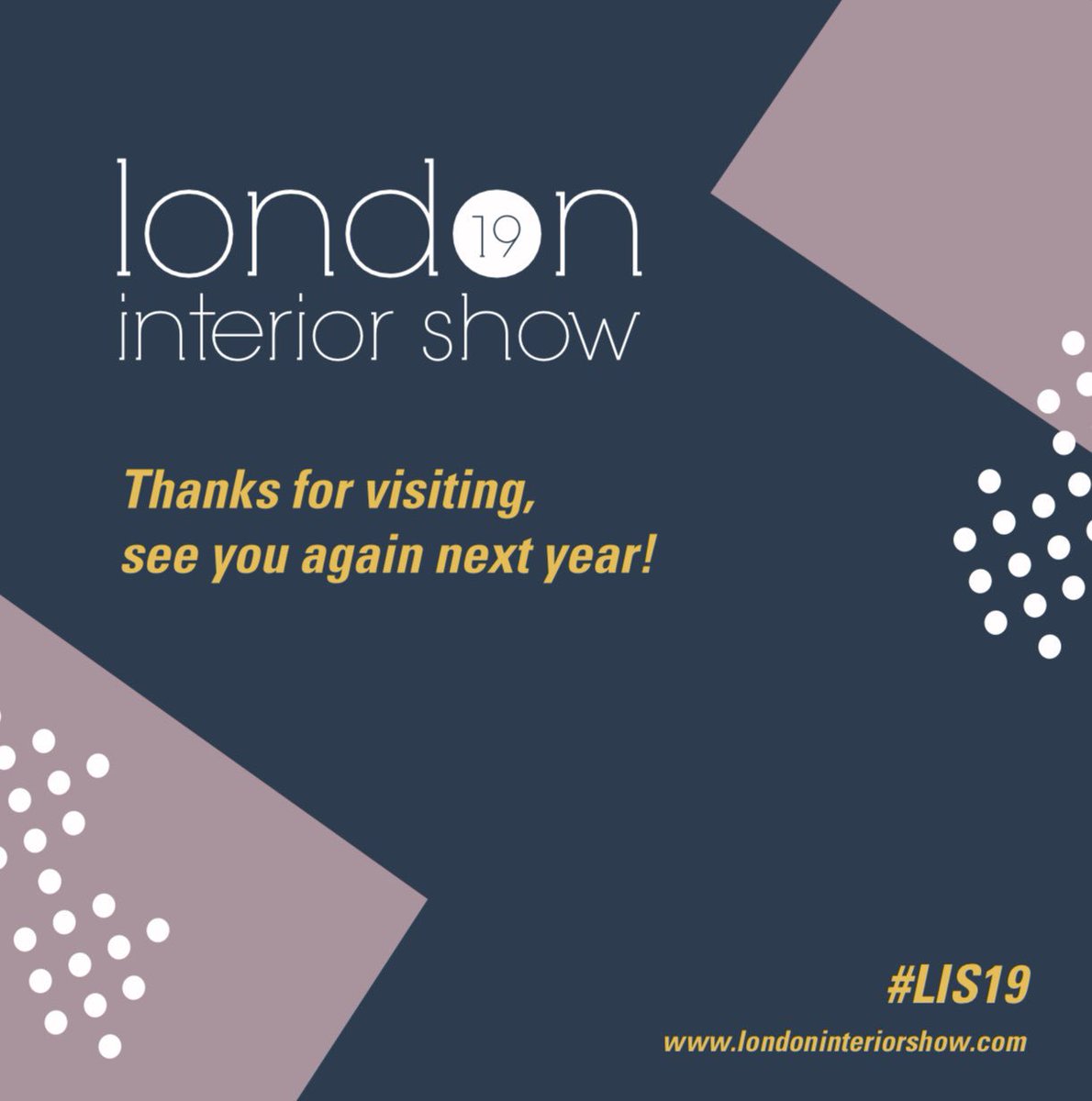 Thank you to everyone that visited and exhibited at this year’s #LIS19 at The Chelsea Harbour Hotel - we look forward to seeing you all again next year!
#LDF19
