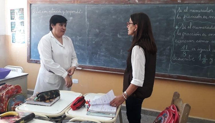 MEducacionSalta's tweet photo. Visitamos la Escuela Independencia Argentina de La Unión, en Rivadavia Banda Sur. Allí asisten 701 alumnos de primaria e inicial. Dialogamos con directivos y docentes sobre la apertura del comedor a partir de este fin de semana y hasta finalizar el ciclo lectivo. https://t.co/TrOTTC66CO