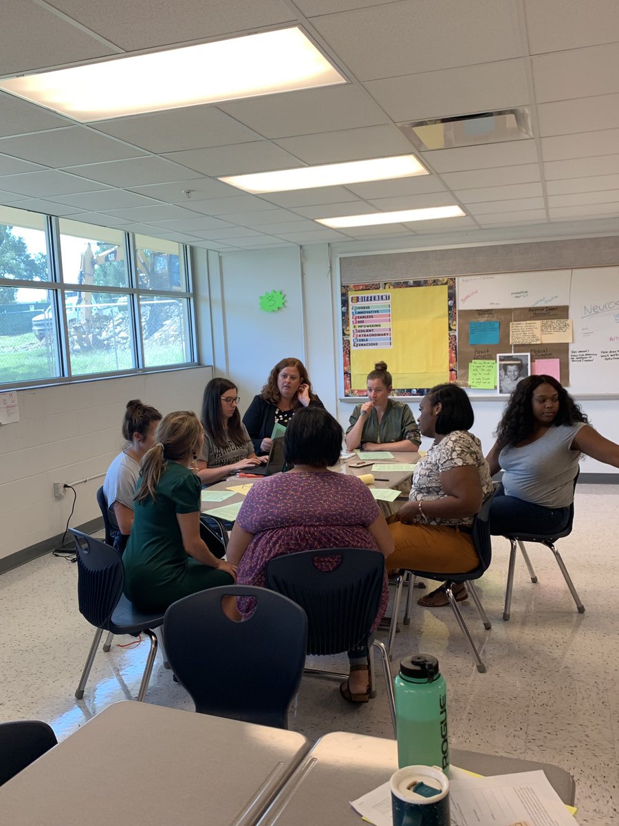 HodackTie's tweet photo. Aweseome Instructionally Appropriate IEP training!! Digging into data that informs instruction in present levels of educational performance!! Taking away the barrier... PLEP=current, relevant data! Teachers are rocking it! #IAIEP Great team work! @EERocks_MNPS @debbiemcadams72 https://t.co/VzcVk0ZL3H