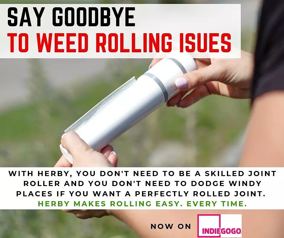 CannabistsGroup's tweet photo. Rolling a #joint and enjoying your #weed shouldn't be as hard as it is if you're not the world's top cone rolling pro. That's why we made herby, the all-in-one #marijuana grinder and cone roller and filler on #indiegogo at https://t.co/RkUbZvzA6l. https://t.co/U097sa0agw