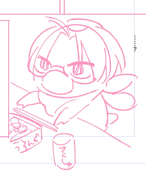 これは原稿ではなく息抜きに手を動かしたら意外と可愛く描けた真武カッパちゃん 