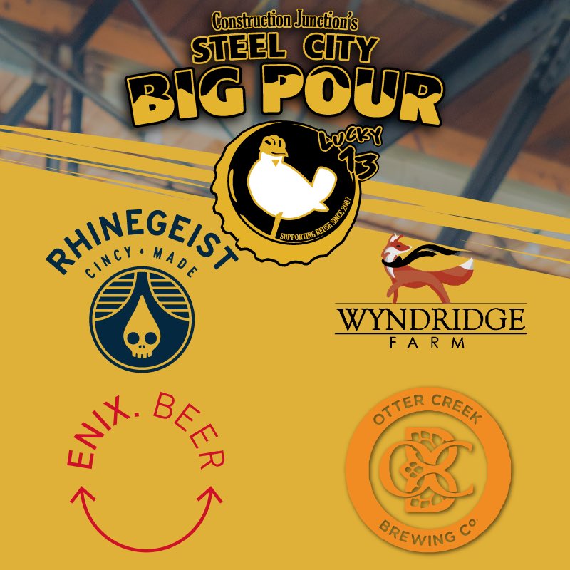CJbigpour's tweet photo. Only 10 days away from
🍻Big Pour 13🍻
Such a great #SCBPBrewer lineup again this year!
@rhinegeist
@WyndridgeFarm
Enix Brewing
@OtterCreekBeer
TICKETS STILL AVAILABLE:
https://t.co/KzsnlaqvmD
#SeptemBEER 28th 2019
#SCBP13
#steelcitybigpour
#supportingreusesince2007 https://t.co/0QfN5u8fVD