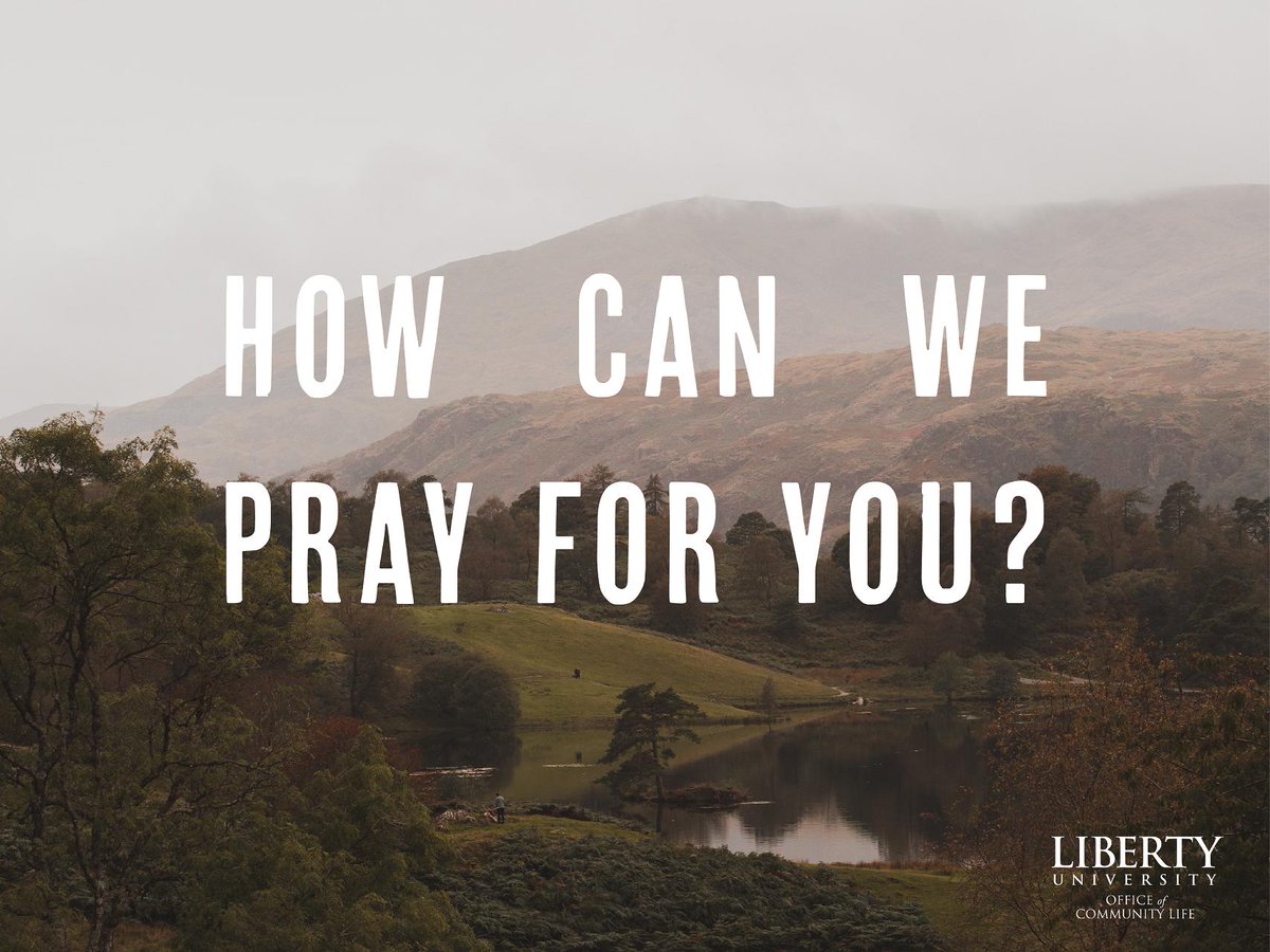 LUCommunityLife's tweet photo. Comment your prayer requests below! 🙏 #LetsPrayMonday #MondayMotivation #PrayersUp #LUCommunity #LibertyUniversity https://t.co/6UosBYz1Gi