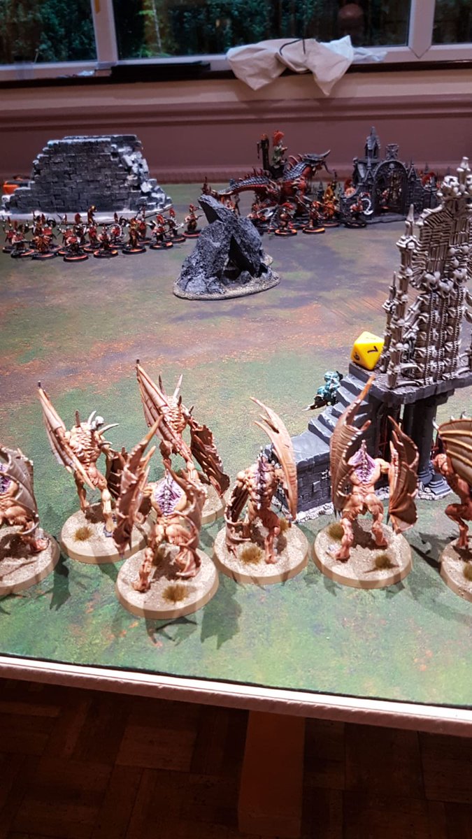 BucksWargame's tweet photo. Tonight is game night for the Bucks Wargame Collective, though it's pretty quiet with so many tournaments happening, though we do have the battle of the Michaels! Michael @Aylesbury_Blue and his FEC vs Mike and his Fyreslayers and a shiny new Gotrek! #aos #Warmongers #magicmikes https://t.co/4jAKwqvXGU