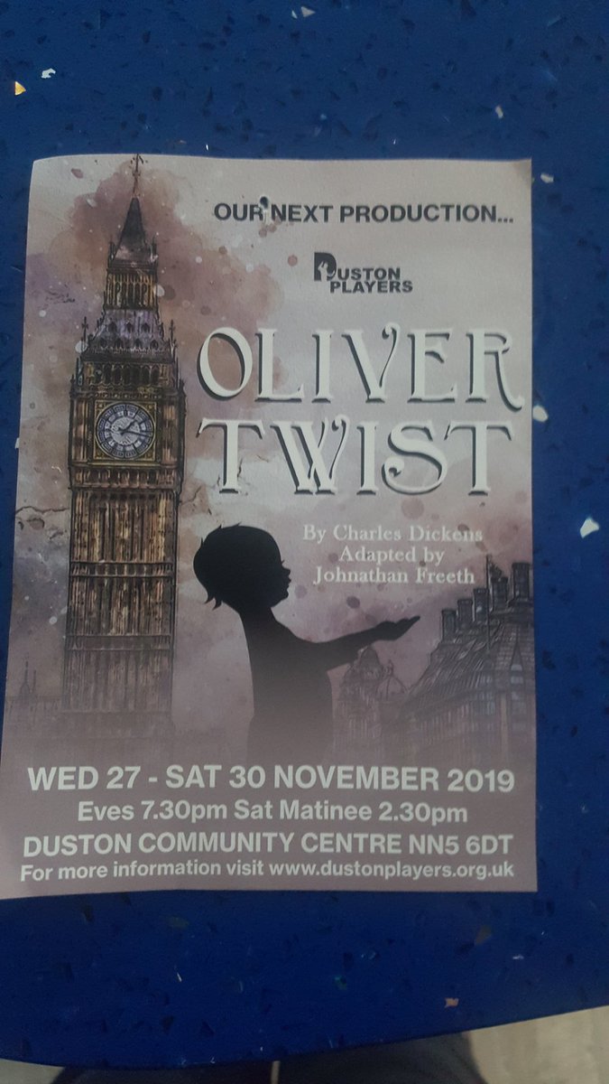 EnglishMaa's tweet photo. Year 7 and 8s... book your ticket to see this local production of Oliver. It will enhance your learning! #TeamMAA https://t.co/MHvF0Bwt7p