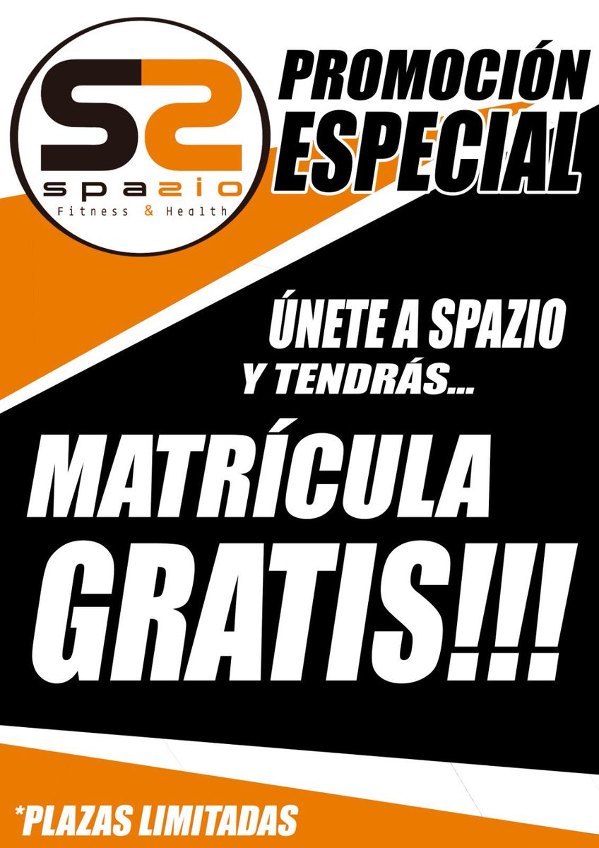 Queréis entrenar en unas amplias instalaciones con un trato cercano y personalizado❓No os lo podemos poner más fácil‼️

Entrenad en Spazio Reebok ahora sin matrícula‼️😎 🔥PLAZAS LIMITADAS🔥

Corred que se agotan 💪🏻#🖤#🧡 #tumomentoesahora