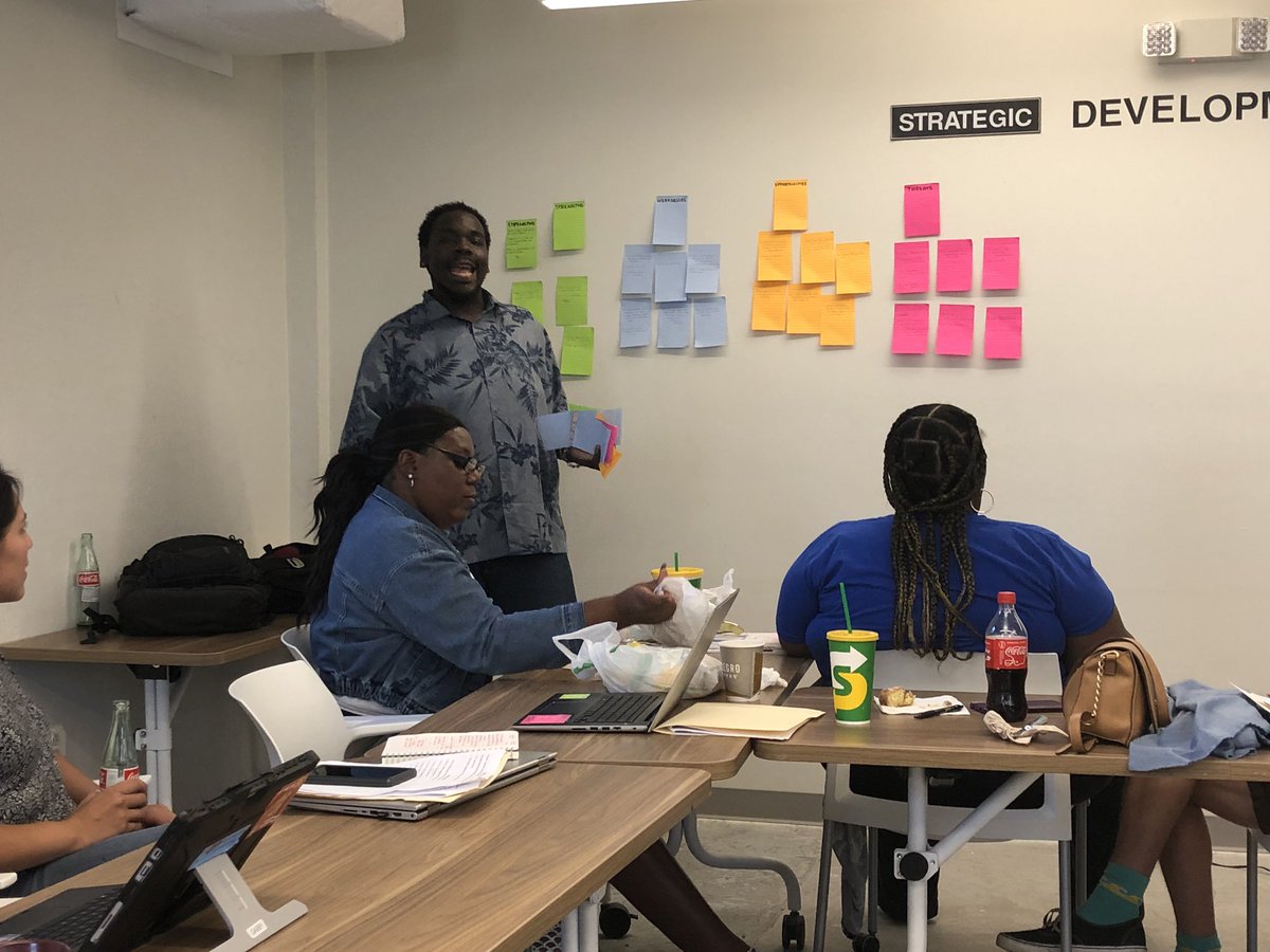 tonyromanoatl's tweet photo. @ourcity Justin of SMASH breaks down a SWOT analysis at HFA South strategy retreat #homesforall @janeplaceCLT @esperanzacenter #RentControlNow #RentControl4All https://t.co/CYY3dgIkIl