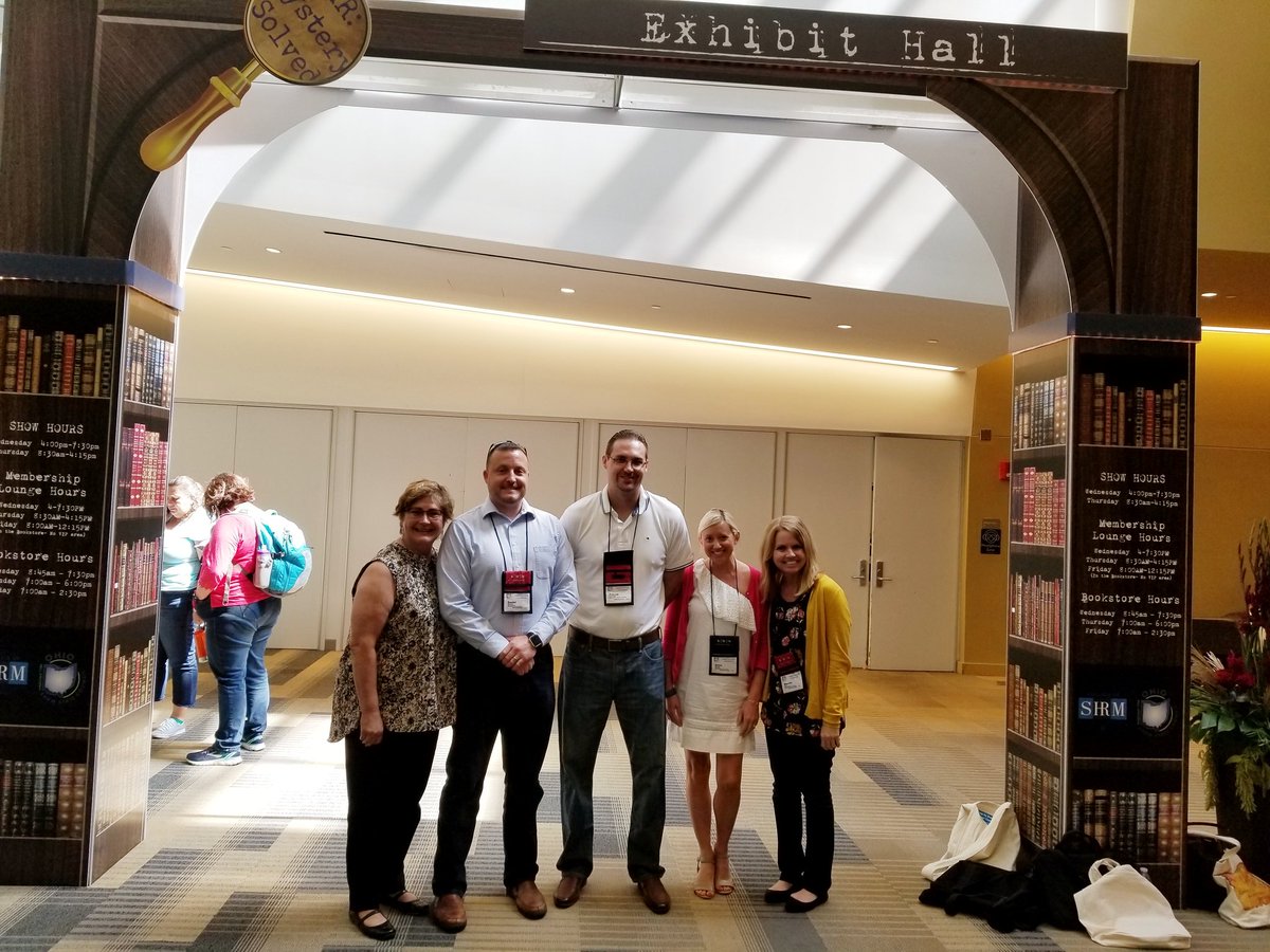 SusanDoud's tweet photo. To quote Pete Smith at the Ohio #SHRM conference "Significance belongs to the Do-ers." Here's some do-ers w/ @NCHCareers. And the challenge from Pete today? Matter More! #WednesdayMotivation #wearework https://t.co/9DBx1xRZGC