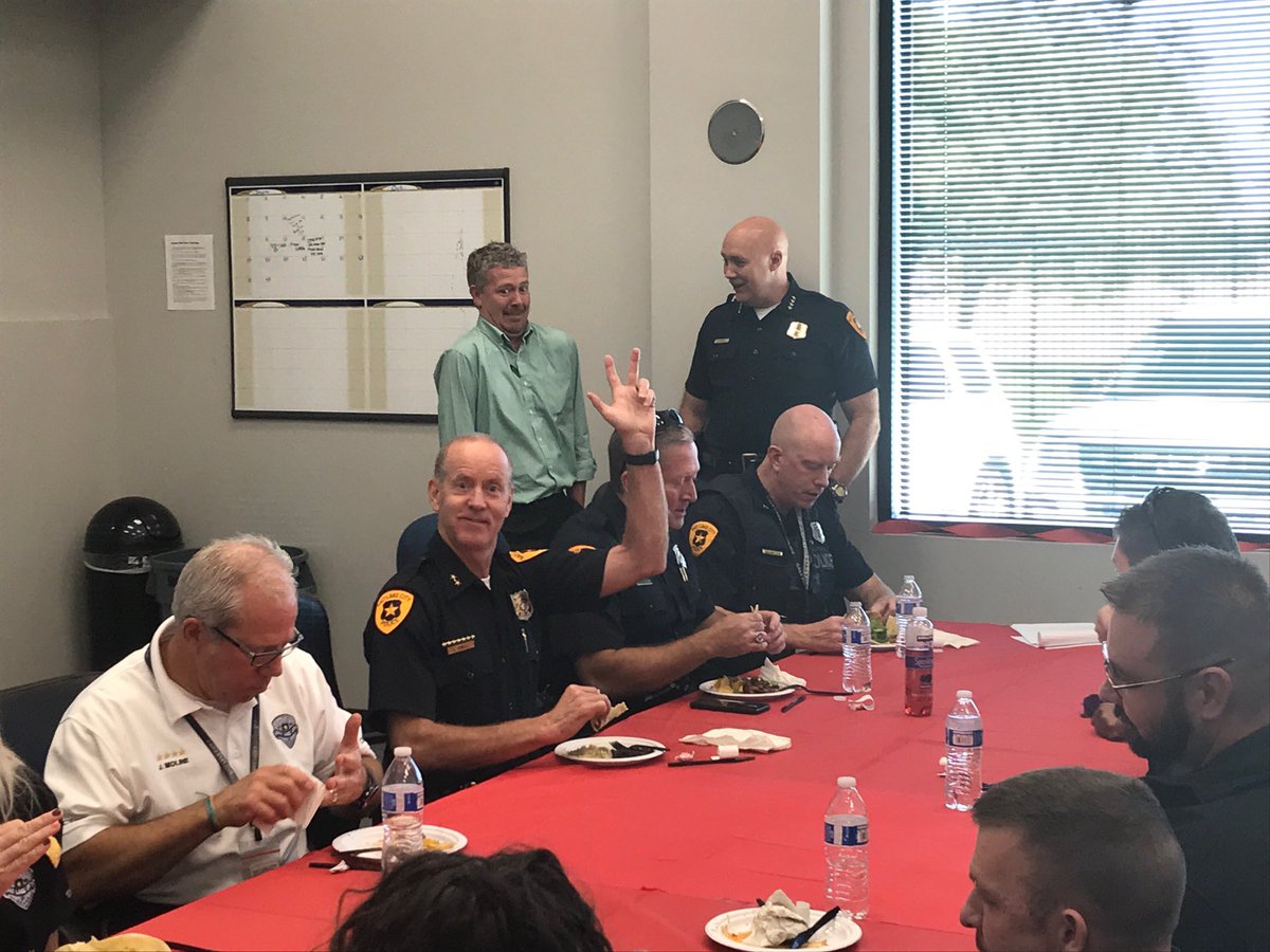 ChiefMikeBrown's tweet photo. I’m so proud of the work done by our Crime Lab and Evidence Unit. The command staff and I had lunch with them today in honor of #forensicscienceweek THANK YOU! #slcpdcleu @nfstc @SLCgov @ForSciWeek https://t.co/qb5qVlTugE