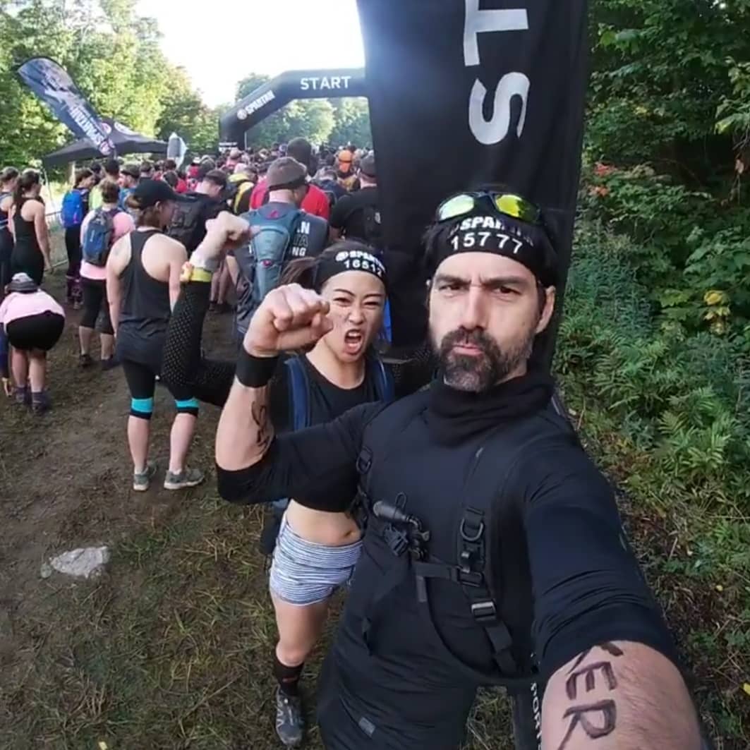 GillymacBean's tweet photo. 16.91 miles/9 hr 2 mins of hell and the greatest experience of grit with my one and only spartan woman 💪🏼❤ #killingtonbeast https://t.co/RqdnZ7v8Na