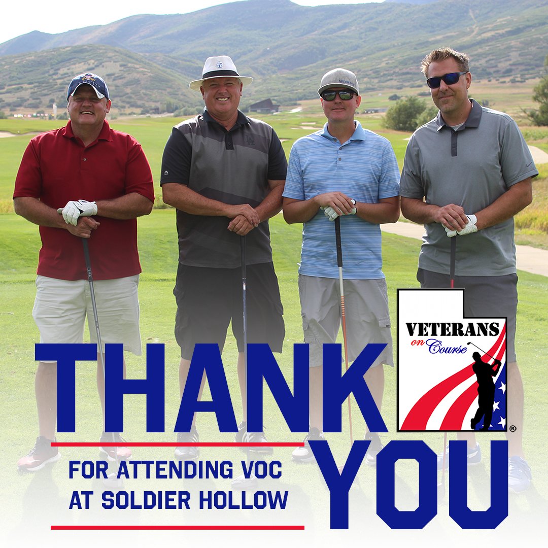 UtahGolf_Fdn's tweet photo. THANK YOU to all the veterans & active military who attended #VeteransonCourse @soldierhollowgc & #VeteransonCourse @ROSEPARKGC! 🇺🇸
The UGF appreciates your service and participation. ⛳️ #thankyouforyourservice #utahgolf https://t.co/9IQFVYbNv9