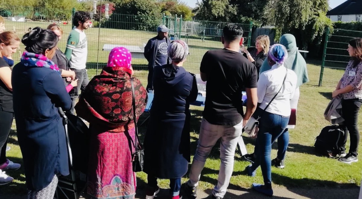 KaizenPrimary's tweet photo. What a fab turn out for our Forest School parent workshop this afternoon. The sun was shining and we were enjoying the great outdoors. #ekotrust #forestschool https://t.co/mt5gZQUQ0Z