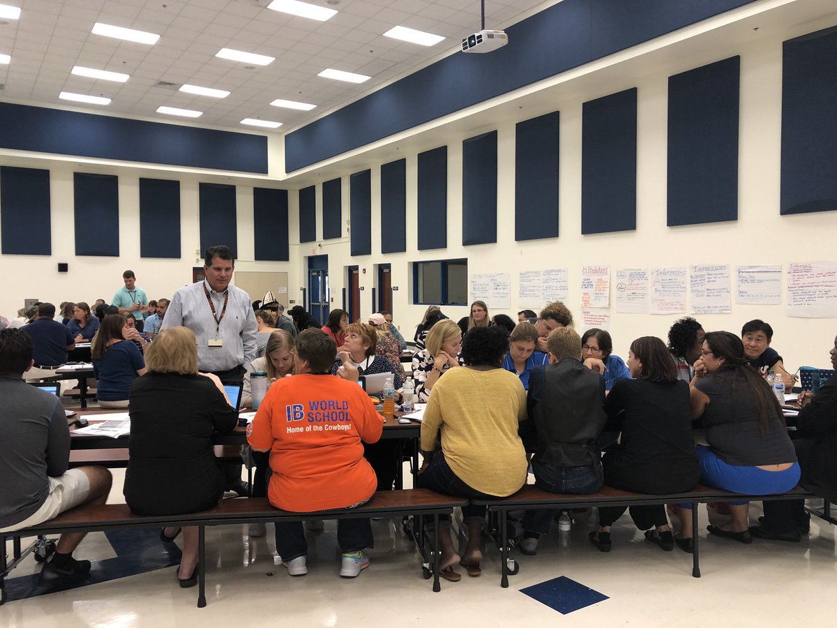 SRMSCowboys's tweet photo. #DataDrivenDialogue today at our PD! Narrowing our focus and examining subgroup data & getting specific, intentional, and purposeful in our planning for instruction. This Cowboys faculty is rockinโ it! @IRCSchools @SDIRCDrMcData https://t.co/h07bKkz5Hb