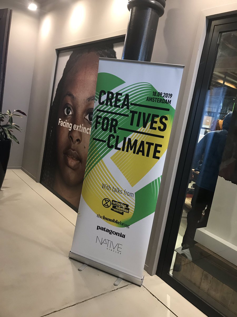Thomtastic's tweet photo. “Creatives can effect change by using their talents to plant seeds that lead to changing corporate and consumer behaviour“ #creativesforclimate #creativesforclimateams #ClimateCrisis @ExtinctionR @patagonia https://t.co/4WIHvp81xk