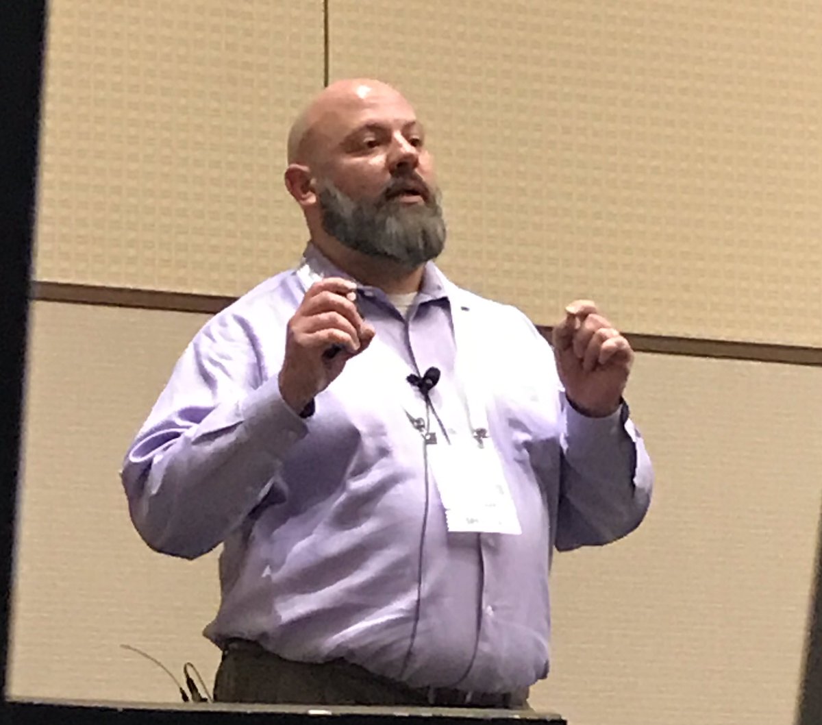 jeffshurtliff's tweet image. RSA’s Mitch Hanks highlights the many new improvements to #LogCollection and parsing in the RSA #NetWitness Platform during his “Log Anything” session at #RSACharge.  #SIEM #ThreatDetection
