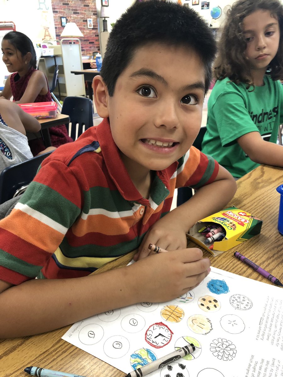 teach_Rader's tweet photo. Using our recess cooldown time to flex our creative muscles.  How many circular designs can you come up with? https://t.co/eEVkyCR6N4
