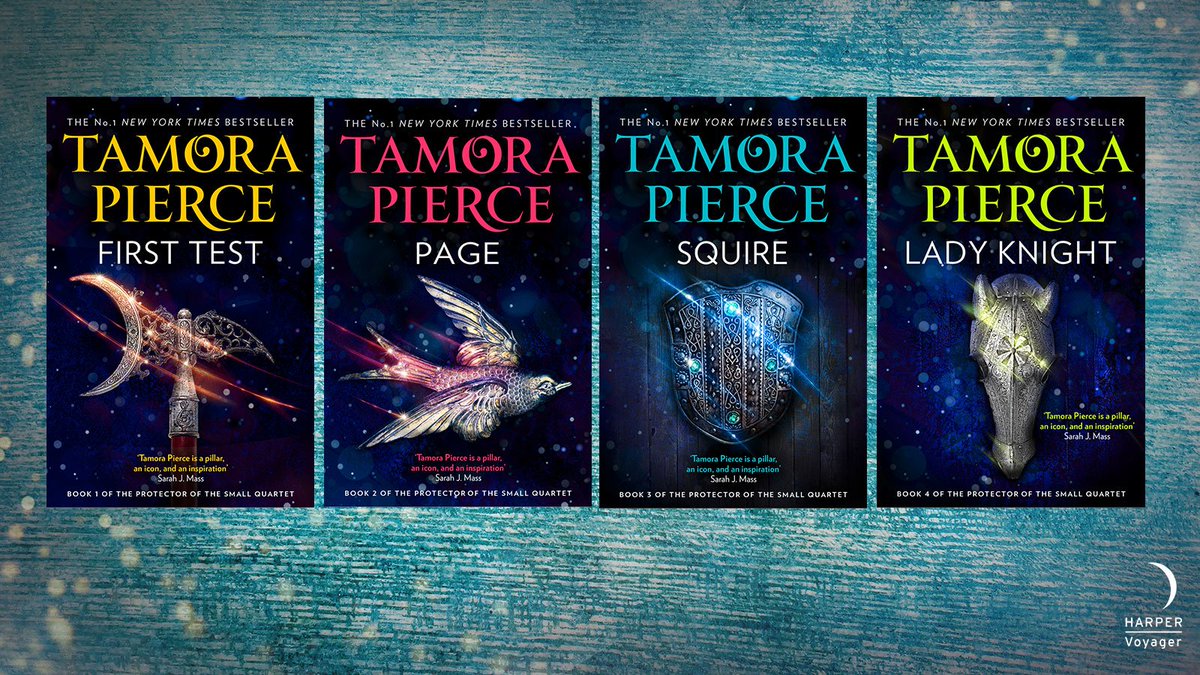 HarperVoyagerUK's tweet photo. ‘@TamoraPierce’s books shaped me not only as a young writer but also as a young woman. She is a pillar, an icon, and an inspiration.’ SARAH J. MAAS @SJMaas 

These stunning reissues of The #ProtectorOfTheSmall Quartet are just waiting to read by you...

https://t.co/2q9wGniuDr https://t.co/QDMxDQx3iP