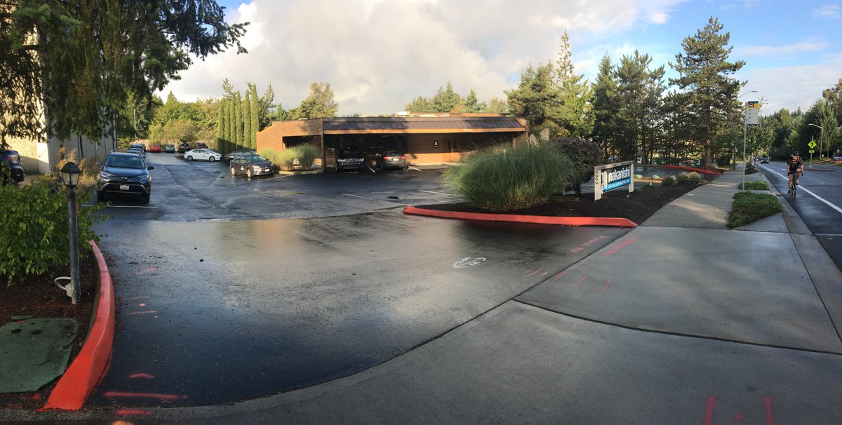 After an end-of-summer morning rain at the laboratory in beautiful Bellevue.  A great day to make smiles! 😁 <a href="/bellevuewa/">Bellevue, Washington</a> #dentallab #dentistry