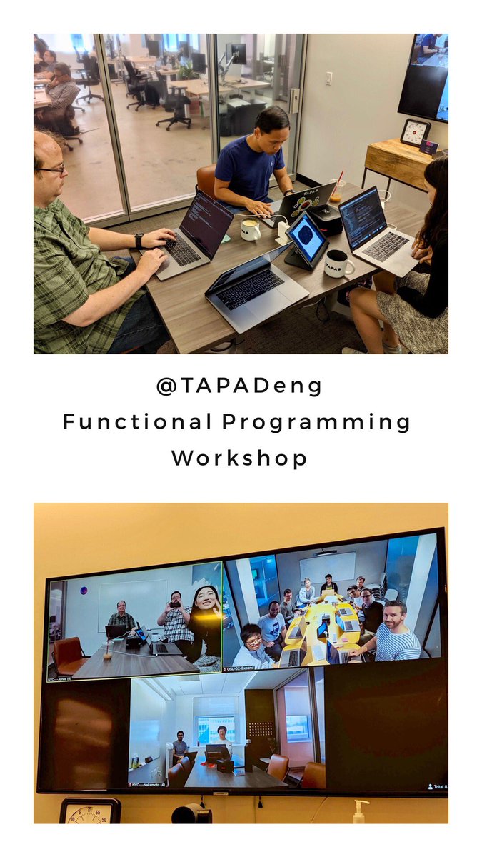 A peek at this weeks <a href="/TapadEng/">Tapad Engineering</a> (Oslo &amp; NYC engineers) functional programming workshop #collaboration #engineering #scala #cats #fp #tapadlife #workshop #WomenWhoCode #womenintech