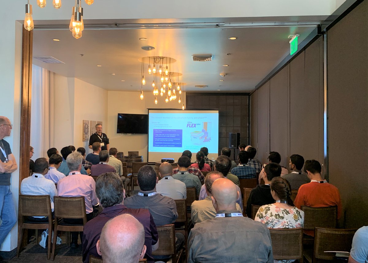 Teradyneinc's tweet photo. .@Teradyneinc experts are in San Diego today presenting at another #TUGxSeminar. We are discussing #5G, #mmWave, and sharing information on our newest test system, the #UltraFLEXplus. https://t.co/FREPQB8mVZ
