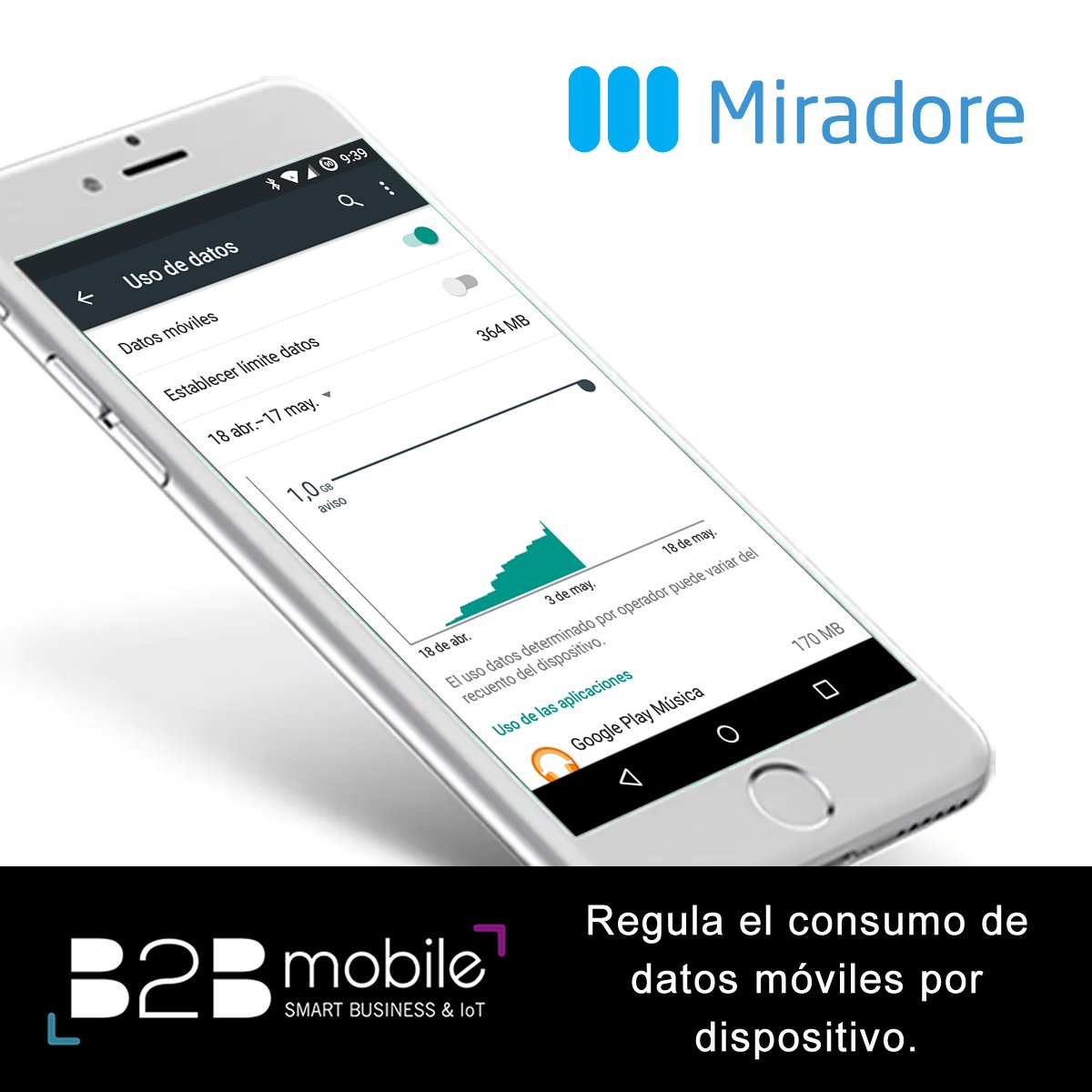 IquoDigital's tweet photo. Regula el consumo de datos móviles por dispositvo corporativo.
#Miradore #B2Bmobile #SmartBusiness
¿Quieres saber cómo? ¡Escríbenos! https://t.co/Hy9trK8NJf https://t.co/siWql9FGwO