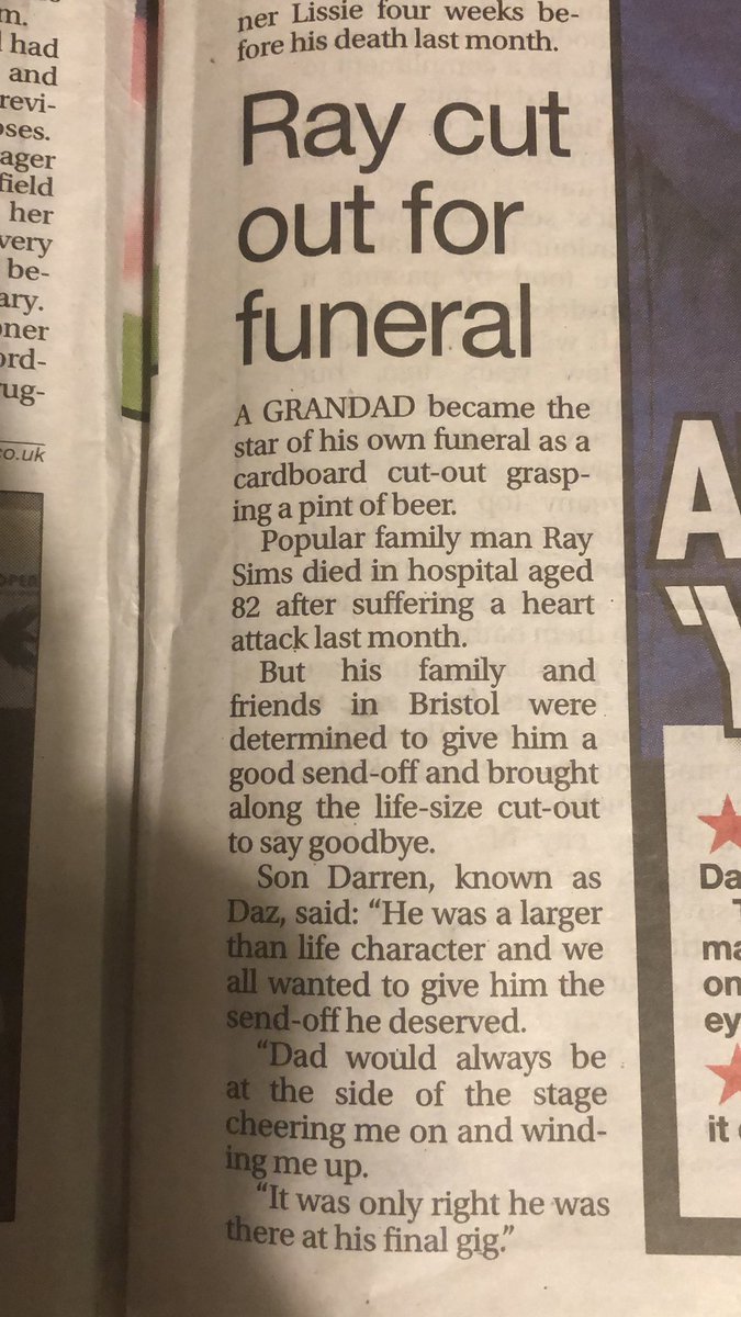 I absolutely love this! Nothing wrong with a #funeral that’s a bit different- it’s all about making things #personal