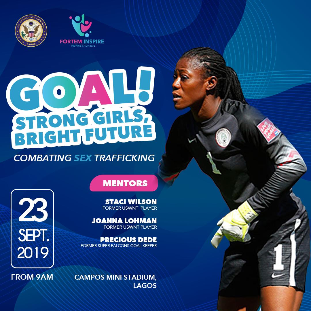 oluwashina's tweet photo. @FortemInspire @sommbonu @USEmbassyAbuja With the support of #USConsulateLagos & @LagosSportsComm, #USWNT legends @JoannaLohman & @StaciNWilson will engage 50 girls at the CamposMini Stadium on 23 Sept.
Thanks to US @SportsDiplomacy, they'll join Dede & @NAPTIPNigeria mentors at Iyoba College Benin from 25 to 27 Sept. https://t.co/YwXfOW08Kp