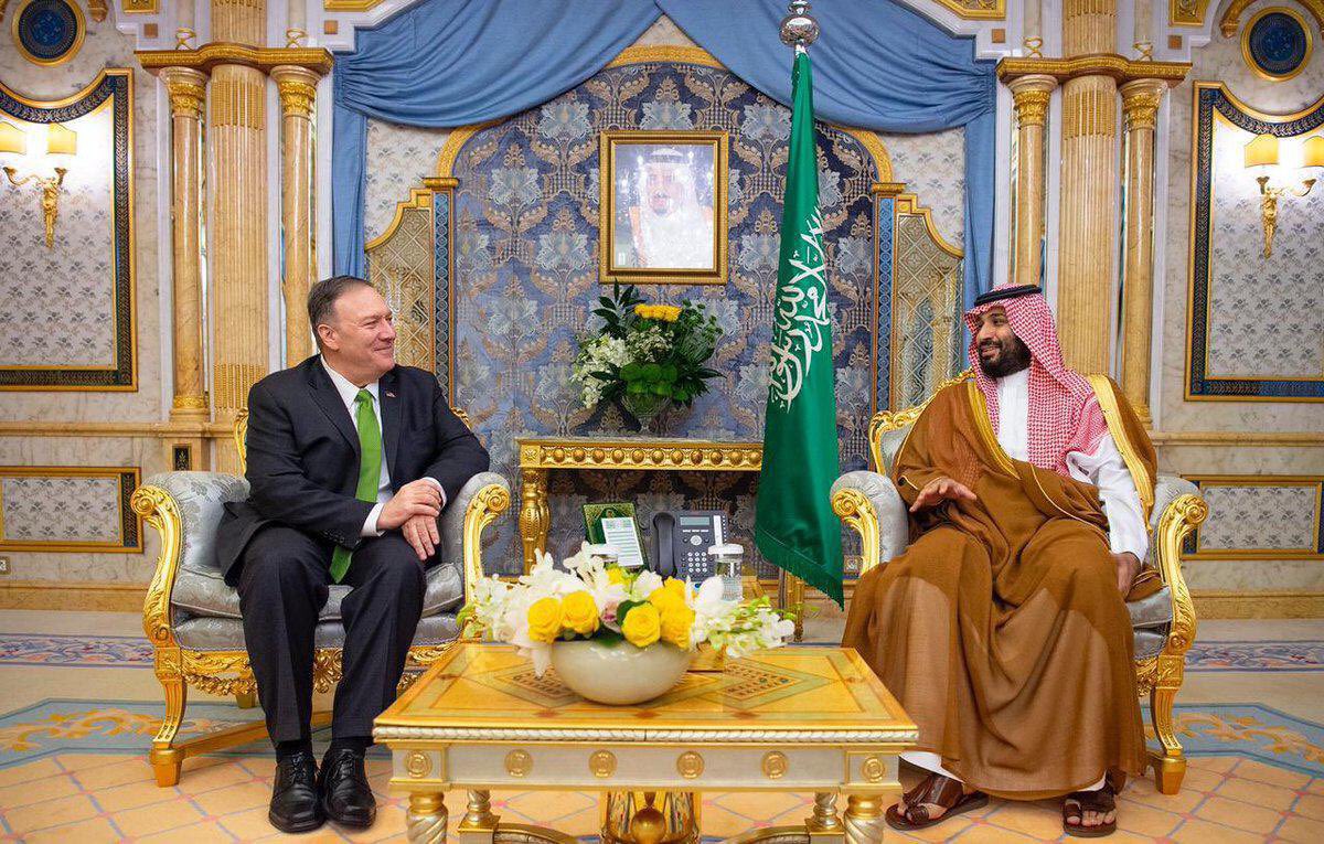 KSAmofaEN's tweet photo. #Jeddah | #CrownPrince Mohammed bin Salman met with U.S. @SecPompeo https://t.co/trc9Uj4m5u