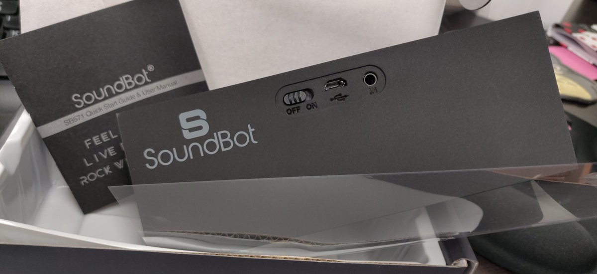 SoundbotAudio's tweet photo. @Abhishe63168365 @amazonIN @amazon @AmazonHelp We have already told you that you have received a genuine SoundBot device here via Twitter also in two separate emails going to two different accounts. Again, the newer version has been slightly tweaked in appearance. https://t.co/fl7p5Bjygm