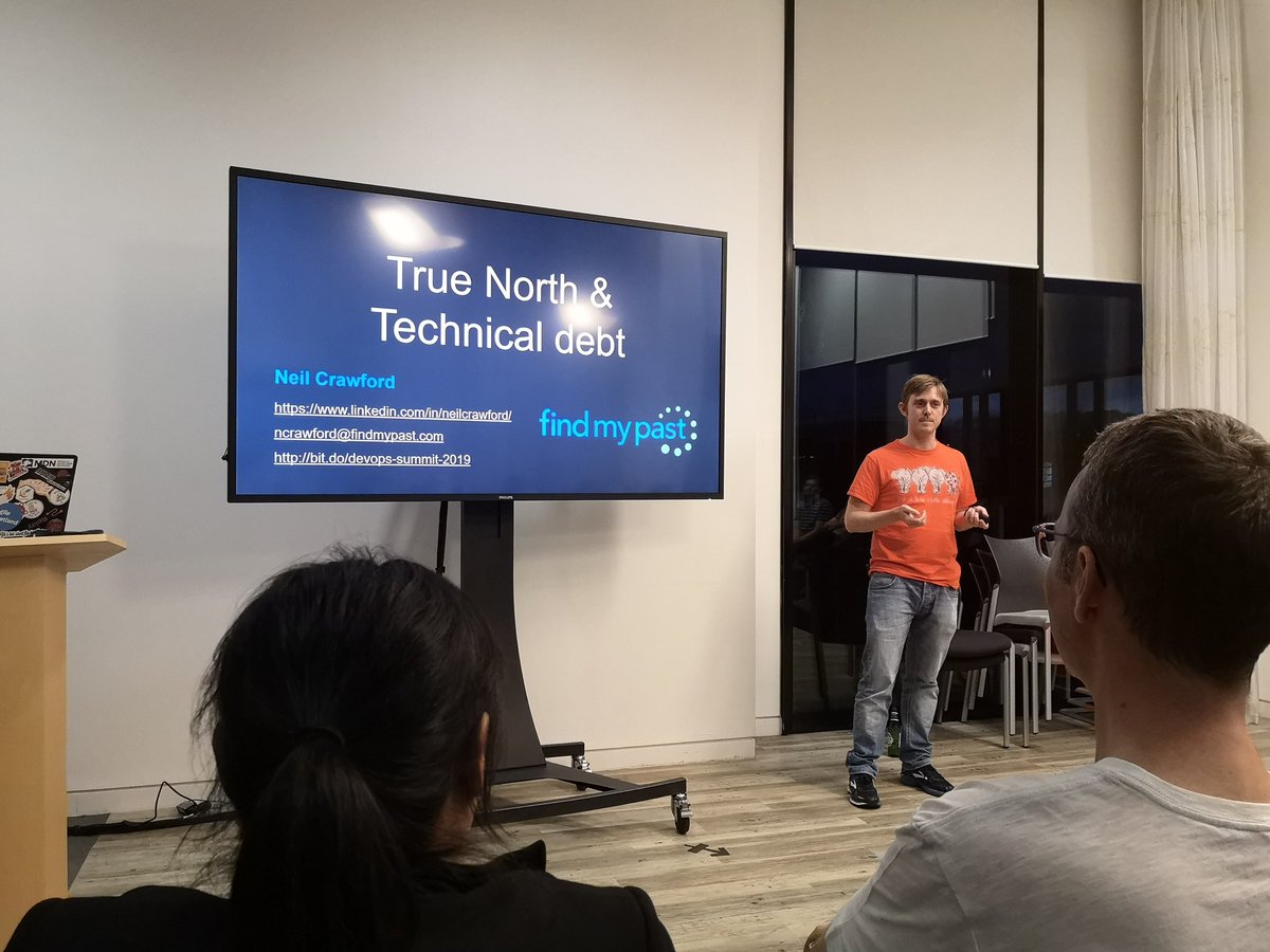 mode2meetup's tweet photo. Neil Crawford from @findmypast sharing great insight on tackling tech debt at #mode2 at @hymansrobertson https://t.co/vs6RRHxhcu