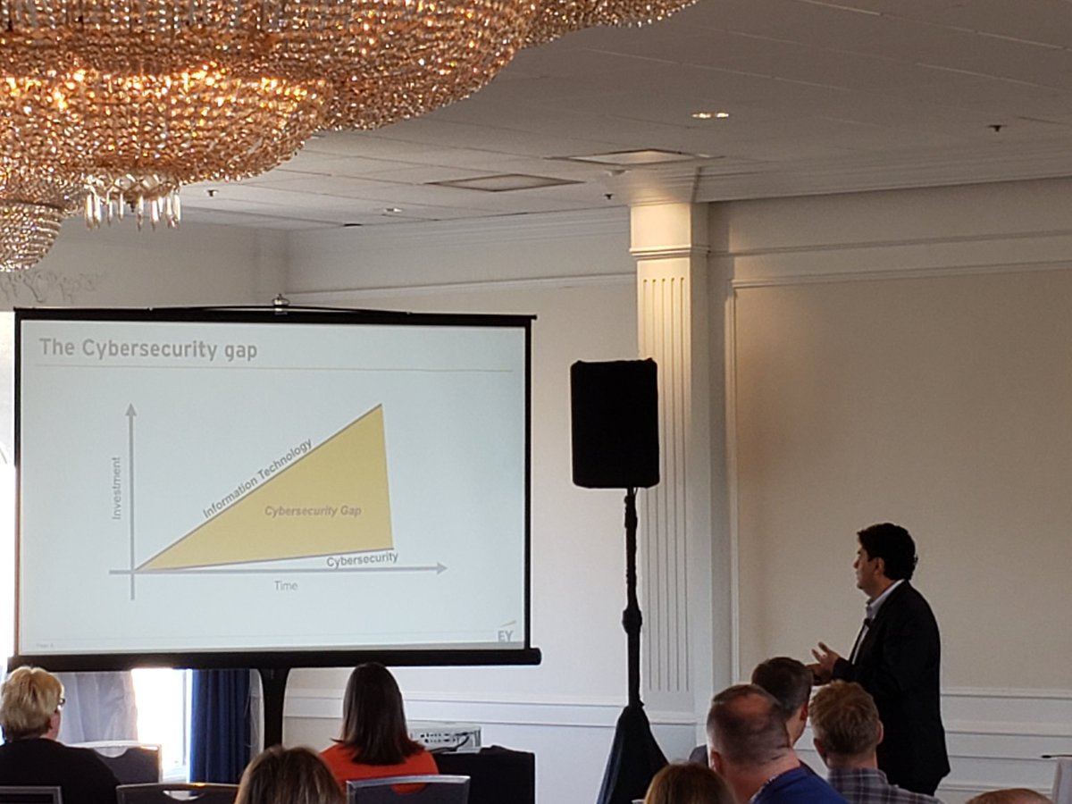 OrloDrewitz's tweet photo. Packed house for EY cybersecurity guru @carloschalico presenting to EY Saskatchewan clients #riskmanagement #cybersecurity #privatecompanies #yxe #hotbuttonissue @EYCanada https://t.co/JyPDRcaFXz