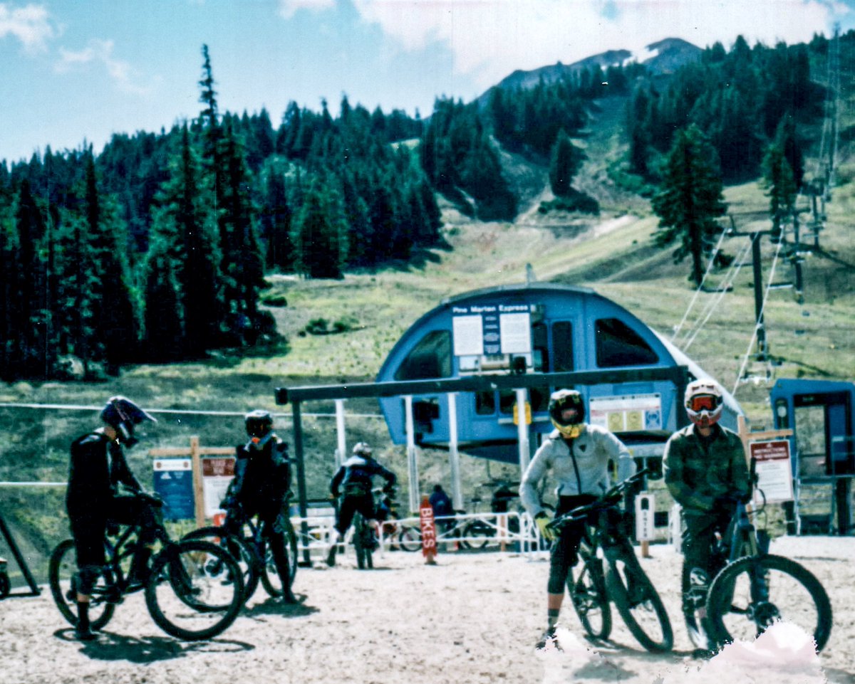 If my 80s revival band jammed about enduros, this would be the album cover. And, it was taken <a href="/mtbachelor/">Mt. Bachelor</a> during <a href="/OutdoorCityUSA/">OutdoorCityUSA</a> with a Land Camera and <a href="/FujifilmUS/">Fujifilm America</a>.