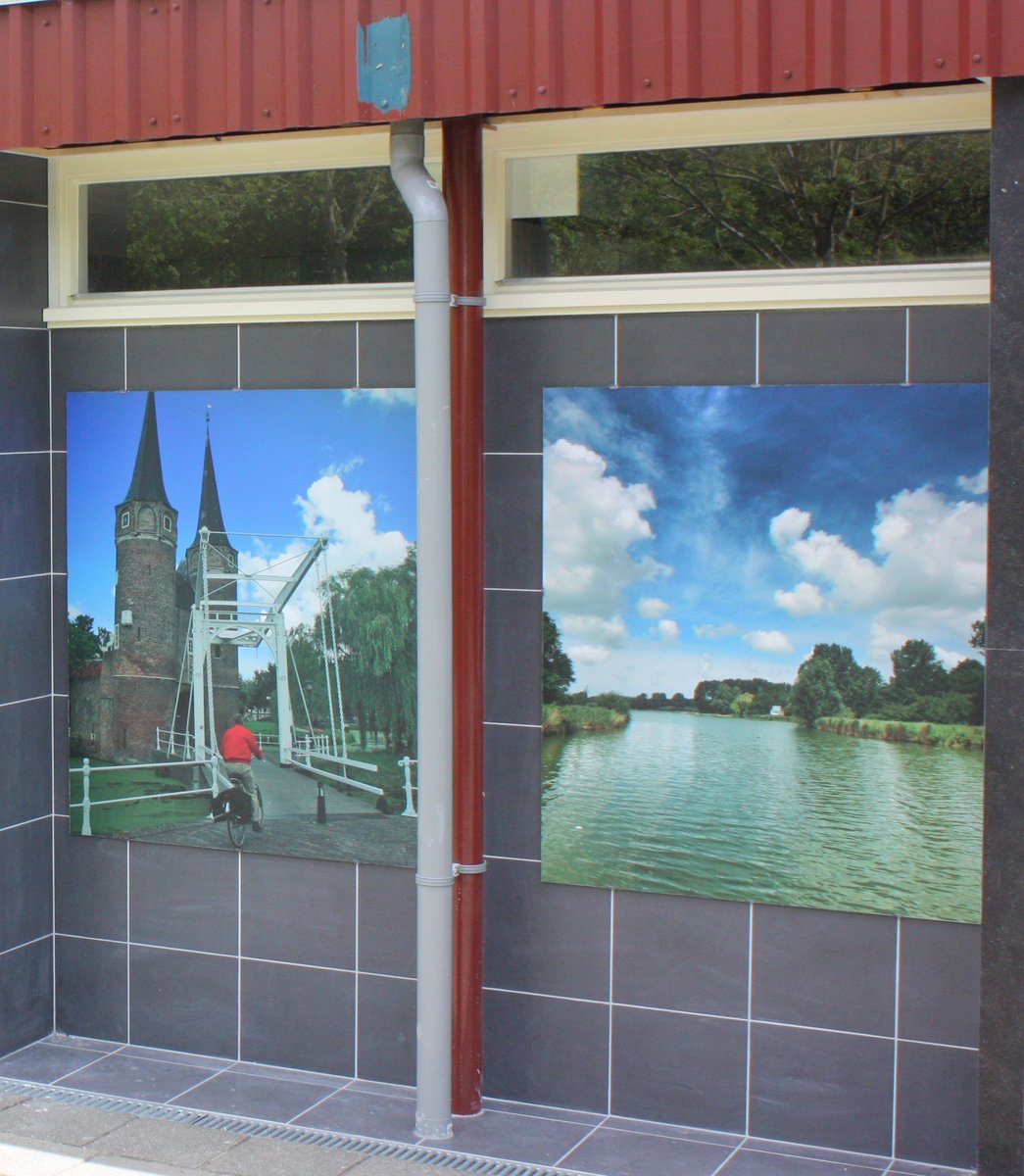 Print op aluminium van Delft en omstreken #interieurbeleving