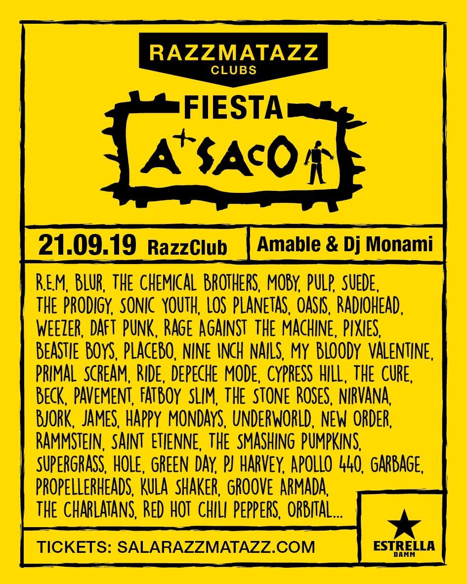 RazzmatazzClubs's tweet photo. SÁBADO 21
RAZZCLUB: Fiesta A Saco: @amabledj + Dj Monamí
THE LOFT: @DJ_BORING live A/V + @SofiaKourtesis + @baldogallego
LOLITA: @privatepersons: @JensenIntercept + Locked Club + @hespermen
POP BAR: #RnBling!: @agusgcascales
TRILL: Perreo Destrucción con Virgen Maria + @beapelea https://t.co/yR8dsu58vs