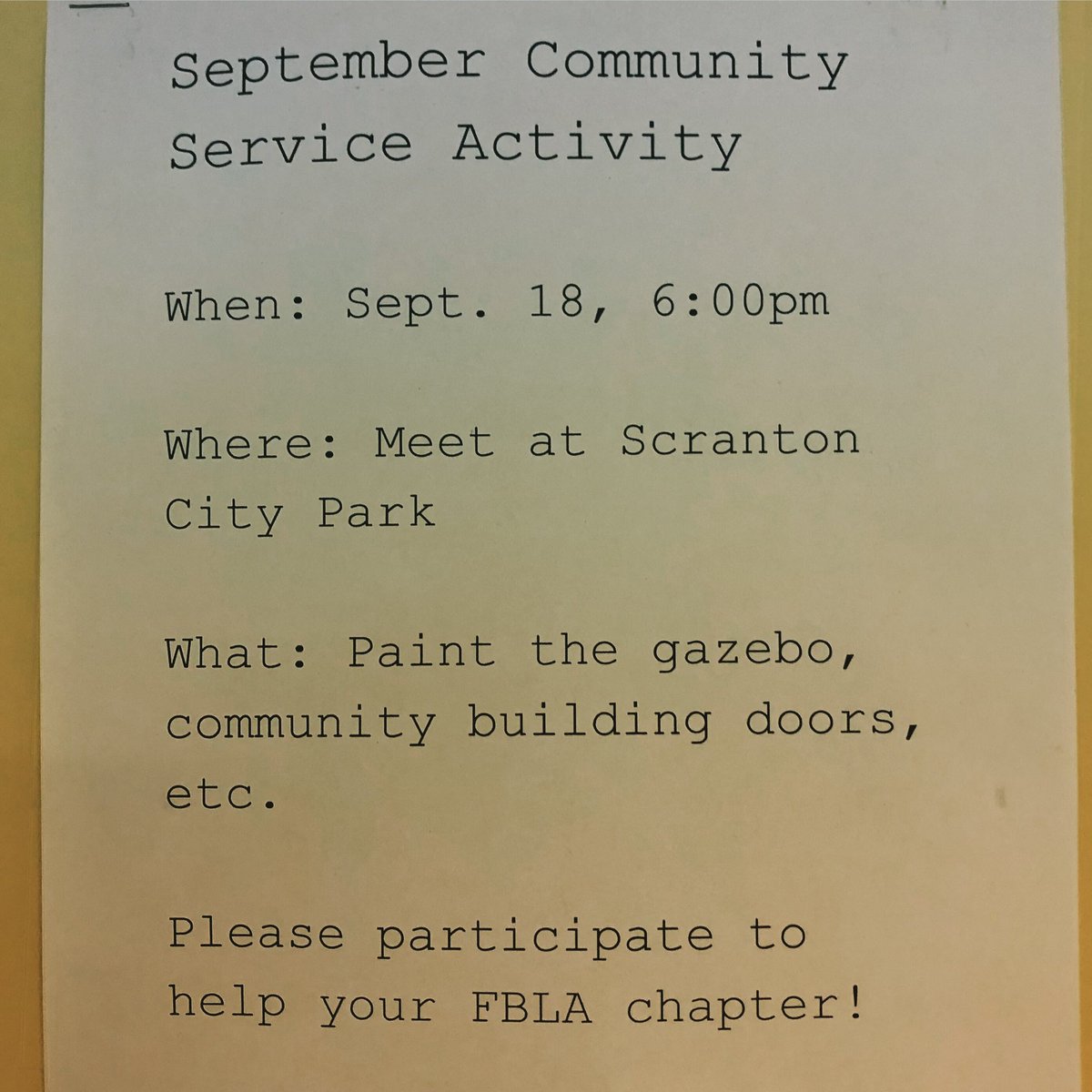 sft_fbla's tweet photo. DONT FORGET its service project night Hope to see you there! https://t.co/jKzh6ChO0L