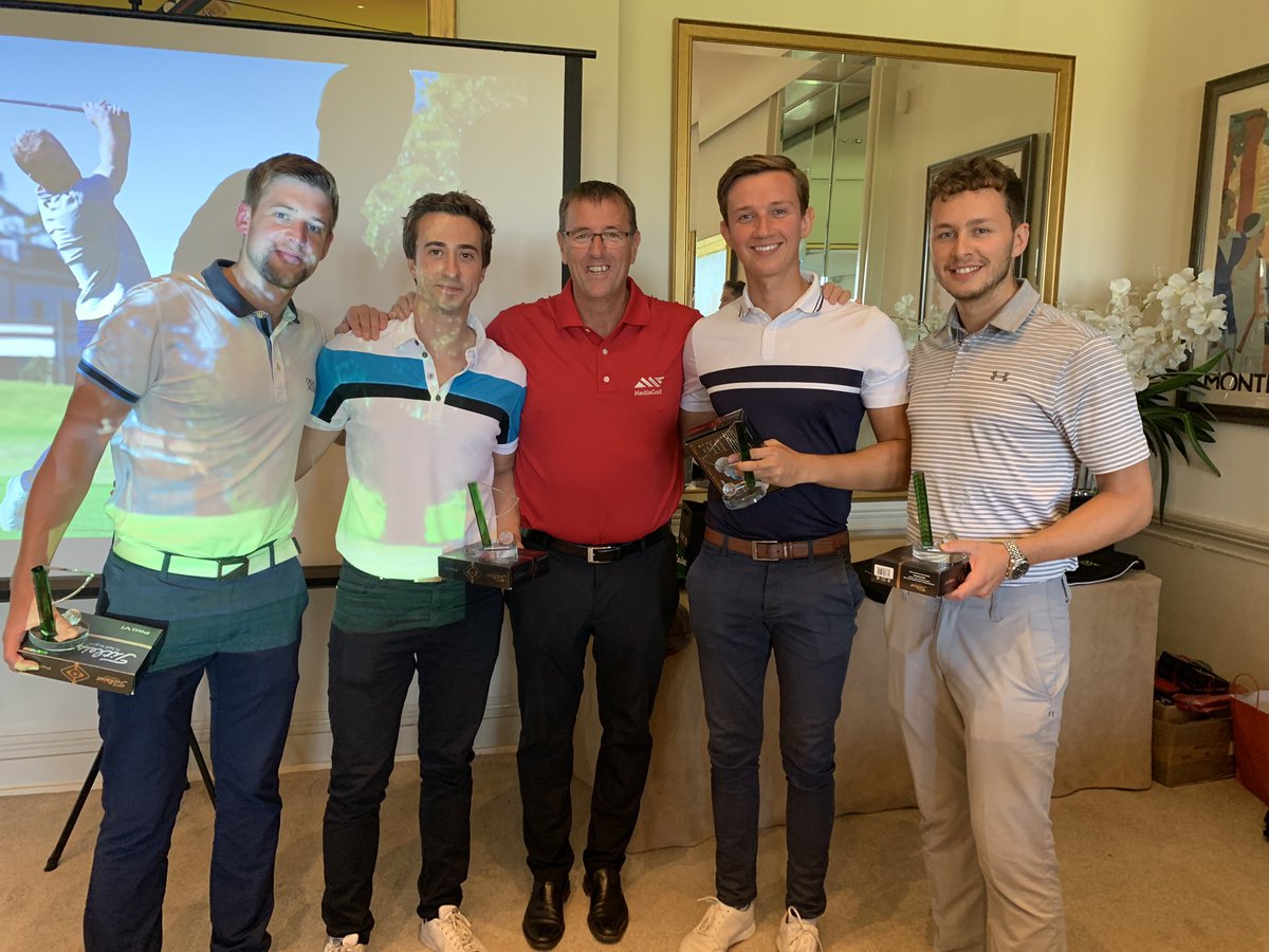 Ladies and Gentlemen... Autumn Open #mediagolf winners 2019 <a href="/RapportWW/">Rapport UK</a> - presented their trophy and prizes by <a href="/mattletiss7/">Matt Le Tissier ✝️</a>. All in aid of <a href="/CureLeukaemia/">Cure Leukaemia</a>. Big thanks to <a href="/StokePark/">Stoke Park</a> for hosting and to <a href="/GalaEventsUK/">Gala Events</a> for helping us.