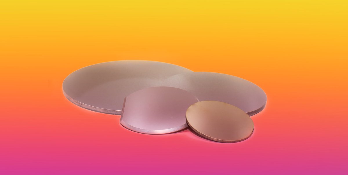 Silicon and germanium are commonly used IR materials as they transmit between 2-5μm and 3.75-14μm, respectively.