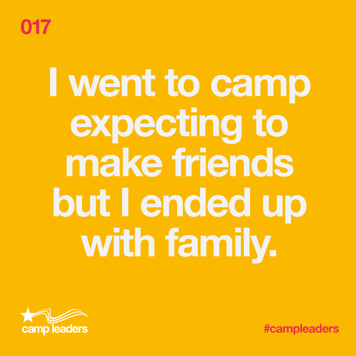 CampLeaders's tweet photo. Summer Camp Fact #17
Who's missing their camp family? 🤗🌲
#campleaders #WednesdayWisdom https://t.co/NsUwiJFj0Z