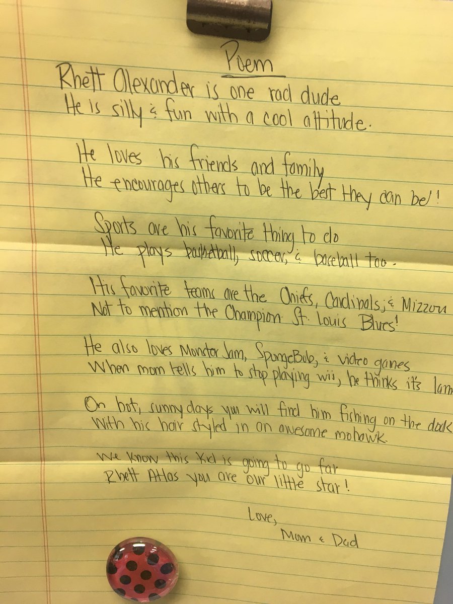 MyersHmyers's tweet photo. Star of the week traditions!
#parentletter https://t.co/5UAswU0nLw