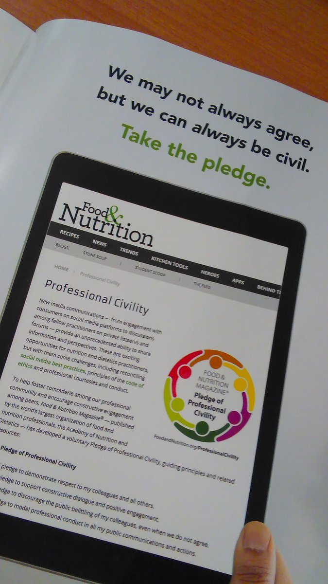 kirstenrober1's tweet photo. I took the pledge to ALWAYS be civil #PROcivility @FoodNutriMag https://t.co/NnmjjLDomb