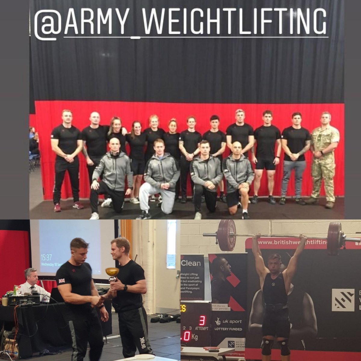 bradley_cropp's tweet photo. First interservice weightlifting competition at ASPT! I won best Male and best Snatch! Army 1st RAF 2nd Navy 3rd. 
@1_Rifles @RiflesRegiment @GBWeightLifting https://t.co/ABVuj5ecVW