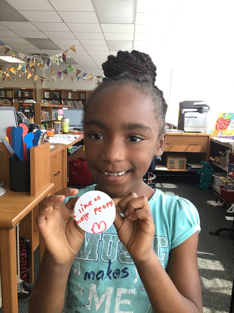 Celebrating #DotDay2019 by making buttons to show how we are going to leave our “dot” on the world! <a href="/SESWildcats/">Saks Ele. School</a> #makerspace <a href="/peterhreynolds/">Peter H. Reynolds</a>