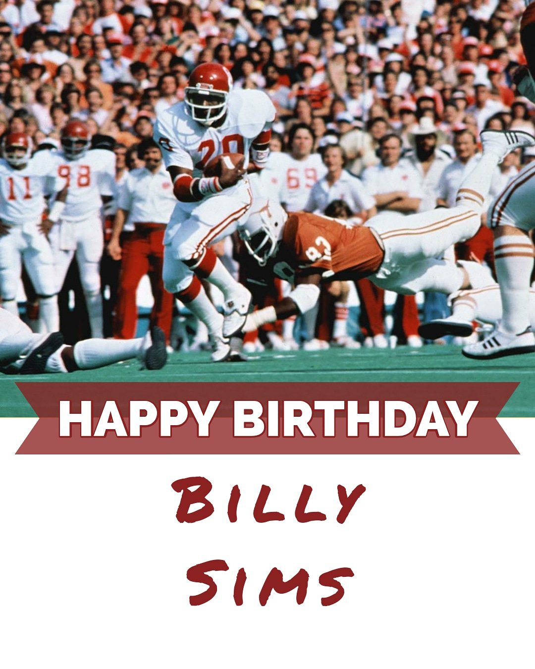 Happy Birthday Billy Sims! 