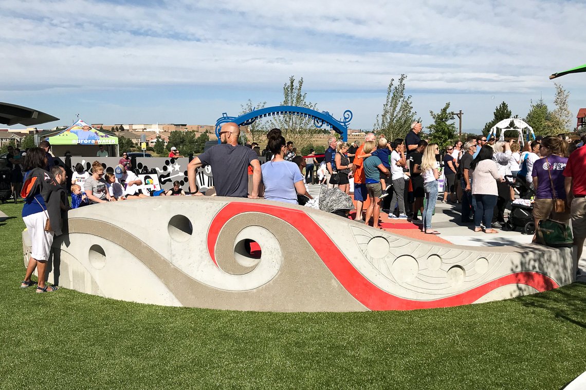 TheHardscaper's tweet photo. The grand opening of Red-tailed Hawk Park on August 24th was such an incredible experience. It was such a sweet moment seeing Ashaun and his family cut the ribbon. Again, we are grateful for the opportunity to be a part of this park's completion. 
#openingday #makeawishcolorado https://t.co/BqBwBxa87c