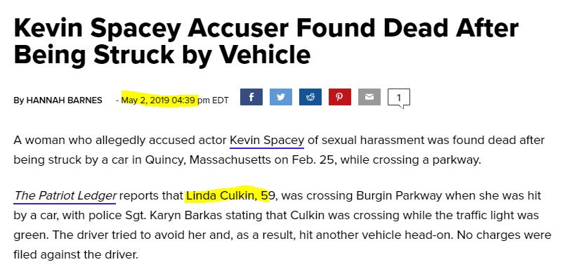 InfernoOmni's tweet photo. 4 Months Ago: Accuser gets hit by a car and dies.

2 Months Ago: Accuser plead the fif and all charges are dropped.

Today: Another accuser dies.

This dude Kevin Spacey never stopped playing Frank Underwood. https://t.co/ugr4fEitdz