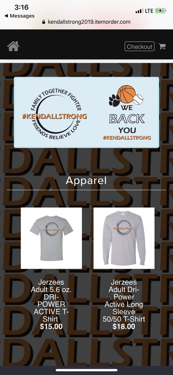 #KENDALLSTRONG
The girls basketball team and softball team for Delphos Jefferson came up with this idea and design.  All proceeds go directly to The Schrader Family to help with expenses.  
To place your order...  Just go to:
kendallstrong2019.itemorder.com