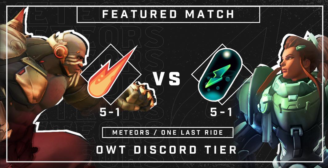 GalacticOWT's tweet photo. Did someone say DOUBLE FEATURE?
Third time's the charm as the re-broadcast of Meteors v. One Last Ride finally premieres at 5:30 pm EST!
Then right after you can watch Meteors week 8 match against @ToughLuckOWT at 8:30 pm EST!
✨https://t.co/CEMd54w36g ✨
#MeteorsIncoming☄️ https://t.co/FLaiuwE01f