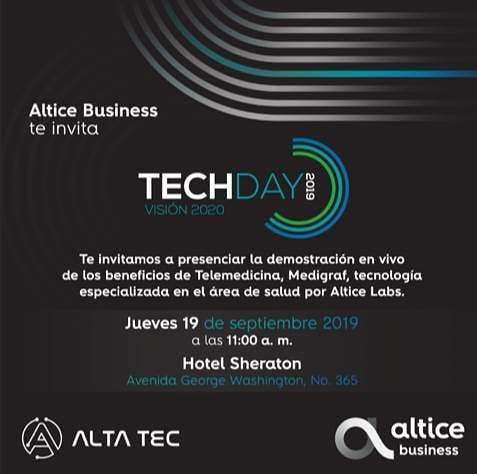 IsaacRamirez's tweet photo. Mañana, muy pendientes a lo que en materia de AVANCES TECNOLÓGICOS para la MEDICINA, estarán presentando los amigos de @alticedo en el marco del #Techday2019
#GadgetDominicana #Lanzamiento #Presentacion @altice_do @grupocerca https://t.co/K11sq4Dh5o https://t.co/nmkNNiSNJr